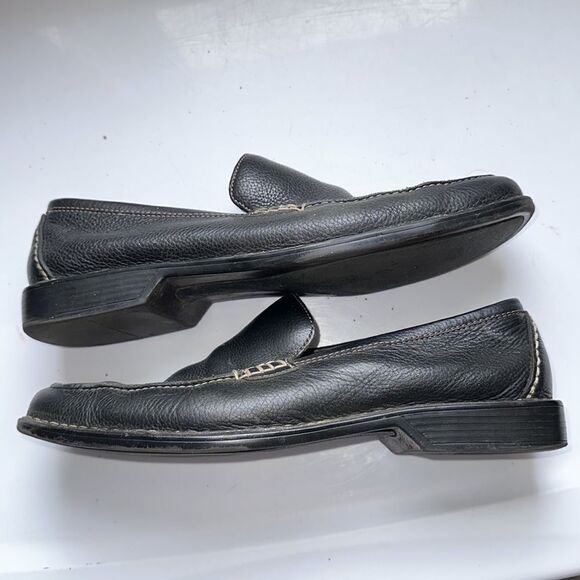 Rockport dark brown (almost black) slip on leather loafers - Picture 6 of 8